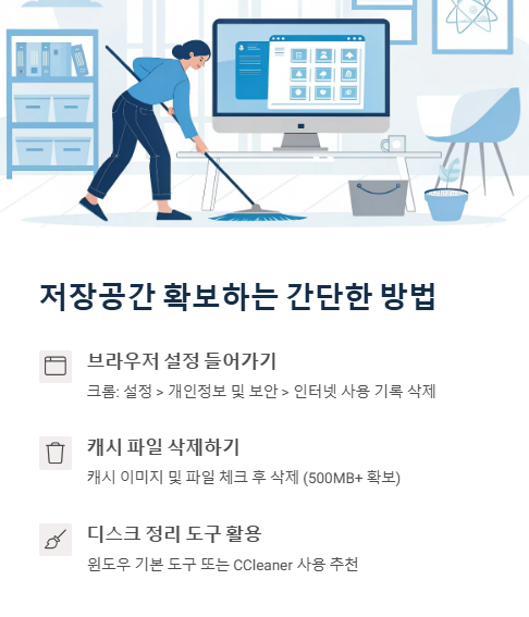 저장공간 확보하는 간단한 방법