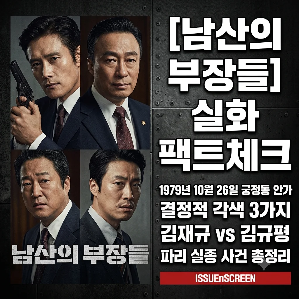 영화 남산의 부장들 공식 메인 포스터 이병헌 이성민 곽도원 이희준