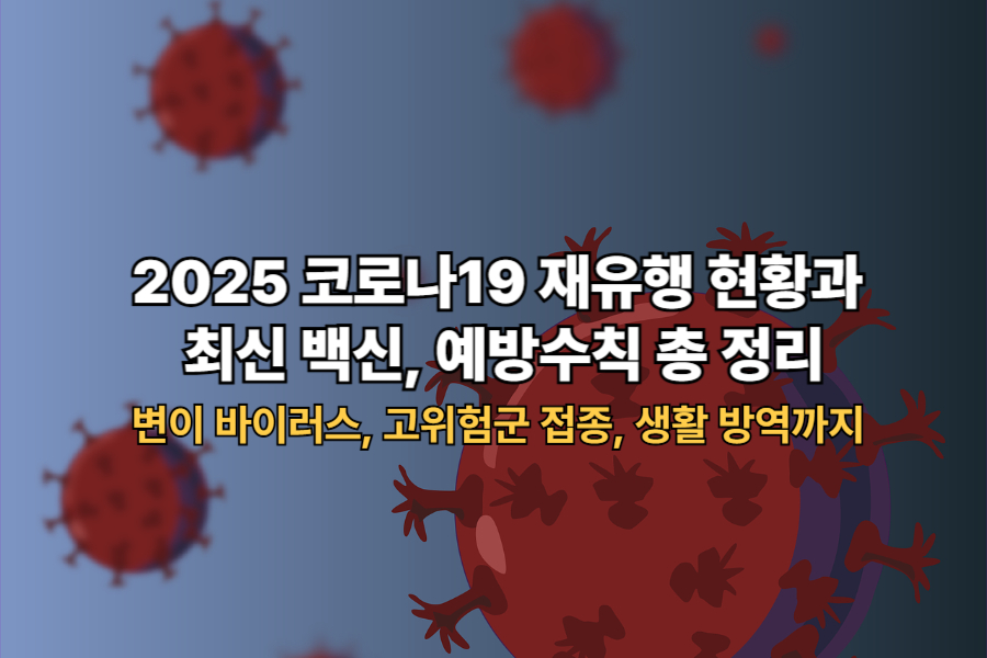 2025 코로나19 재유행 현황과 최신 백신, 예방수칙 총 정리: 변이 바이러스, 고위험군 접종, 생활 방역까지