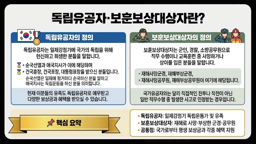 독립유공자 보훈보상대상자 보상금 자격확인방법