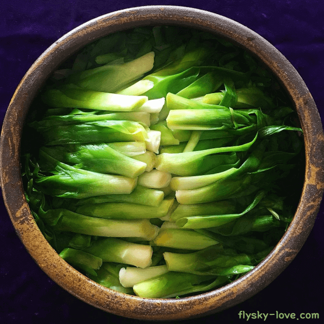 살짝 데친 원추리나물