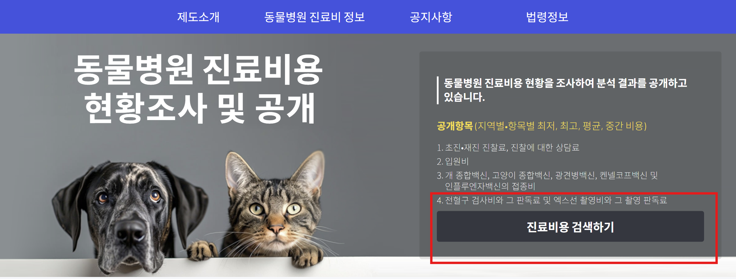 동물 병원 진료비를 똑똑하게 확인하는 방법