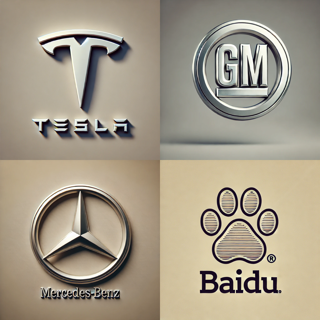 테슬라, GM, 벤츠, 바이두 자율주행 기술 비교 관련 이미지