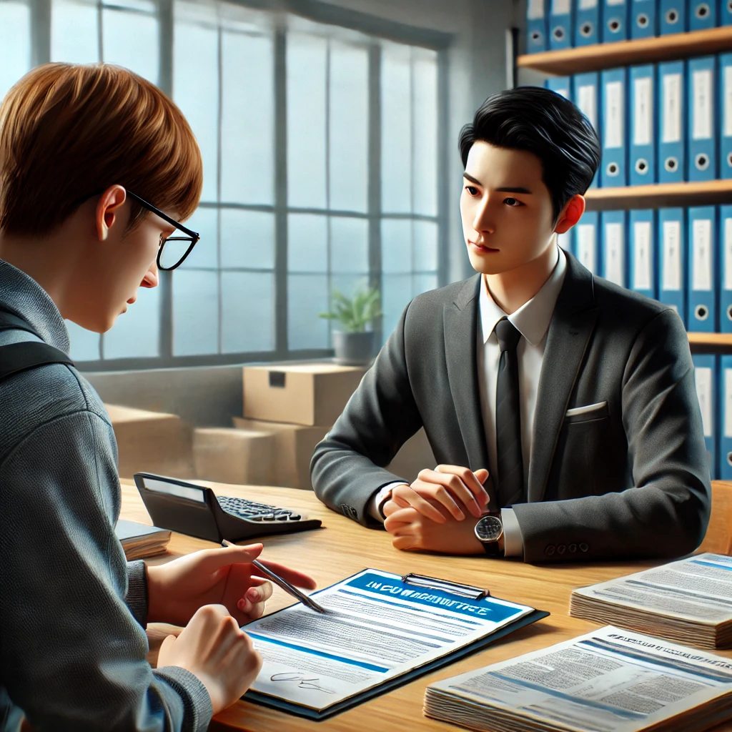 산재보험 가입 절차 관련 사진