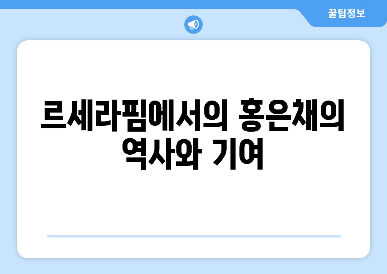 르세라핌에서의 홍은채의 역사와 기여