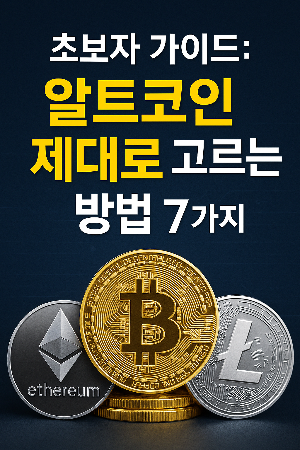 초보자 가이드 알트코인 제대로 고르는 방법 7가지