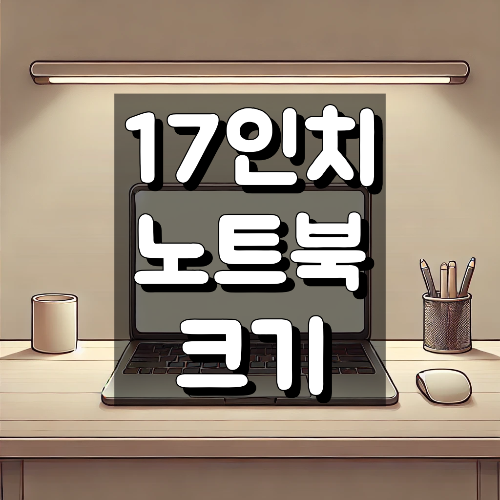 17인치 노트북 크기 대표 이미지