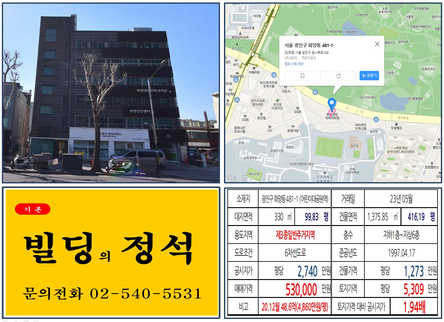 광진구 화양동 481-1번지