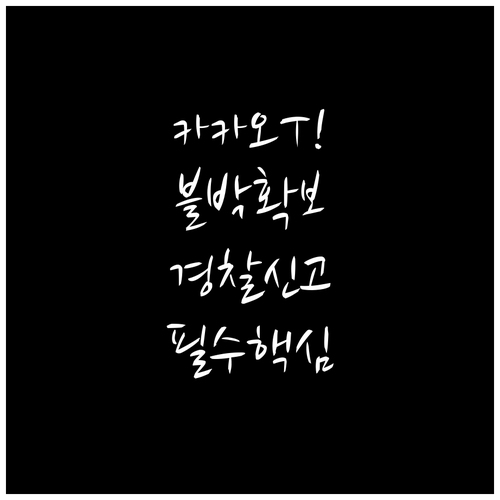 카카오 T 블랙박스 영상 확보 절차와..