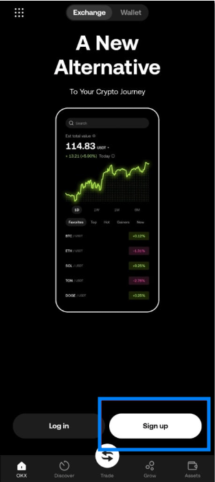 okx 거래소 첫 화면