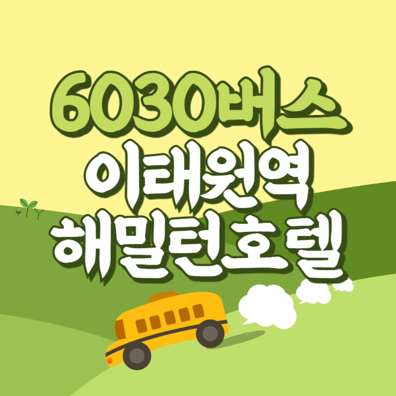 이태원역1번출구.해밀턴호텔에서 인천공항 리무진 공항버스(6030번) 썸네일