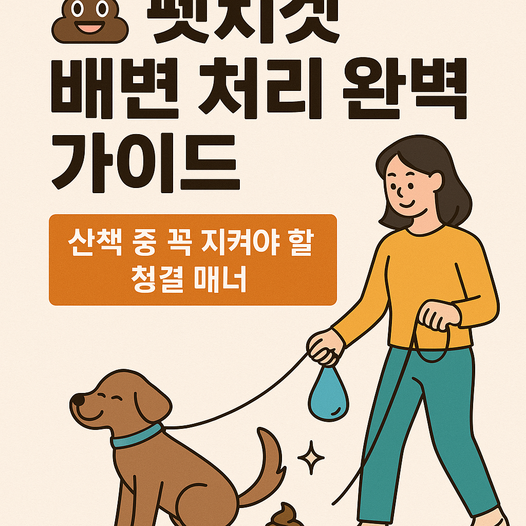 펫티켓 배변 처리