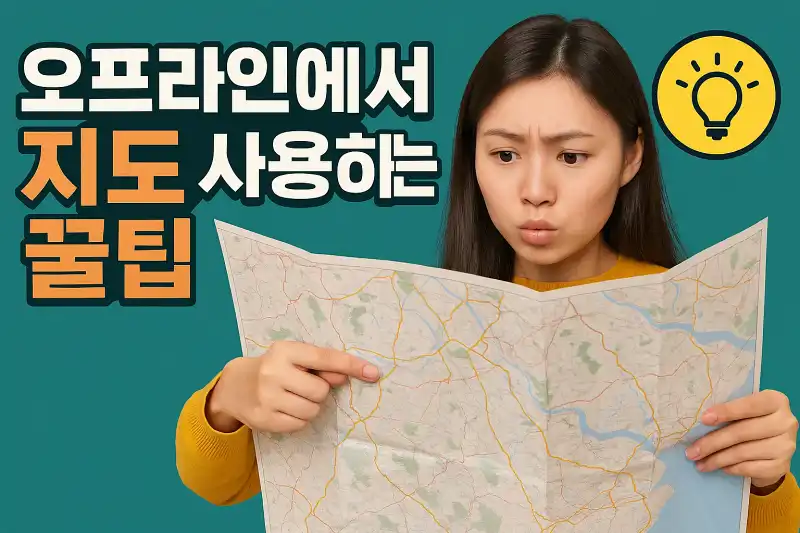 오프라인에서 지도 사용하는 꿀팁