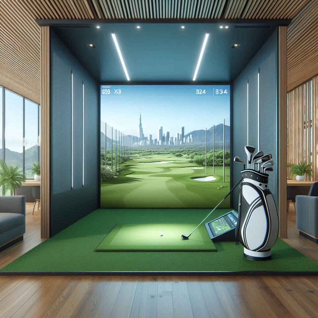 스크린골프장 배경