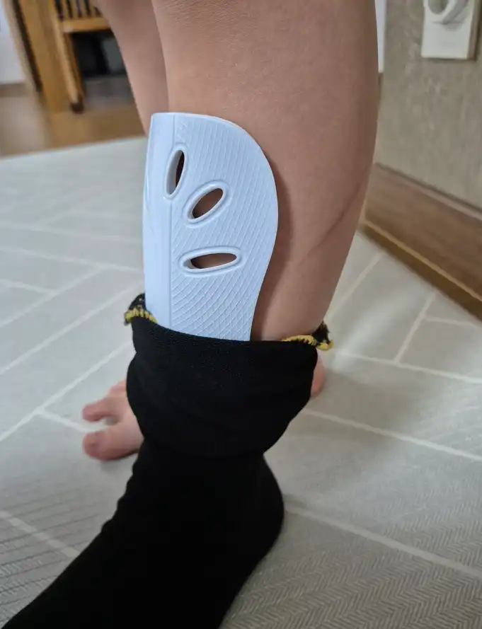 신가드 착용한 모습