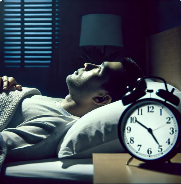 불면증을 표현하는 사진