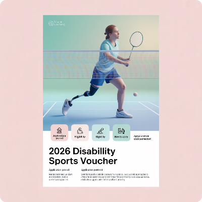 2026 장애인스포츠강좌이용권 신청기간&middot;신청방법&middot;지원대상 이미지