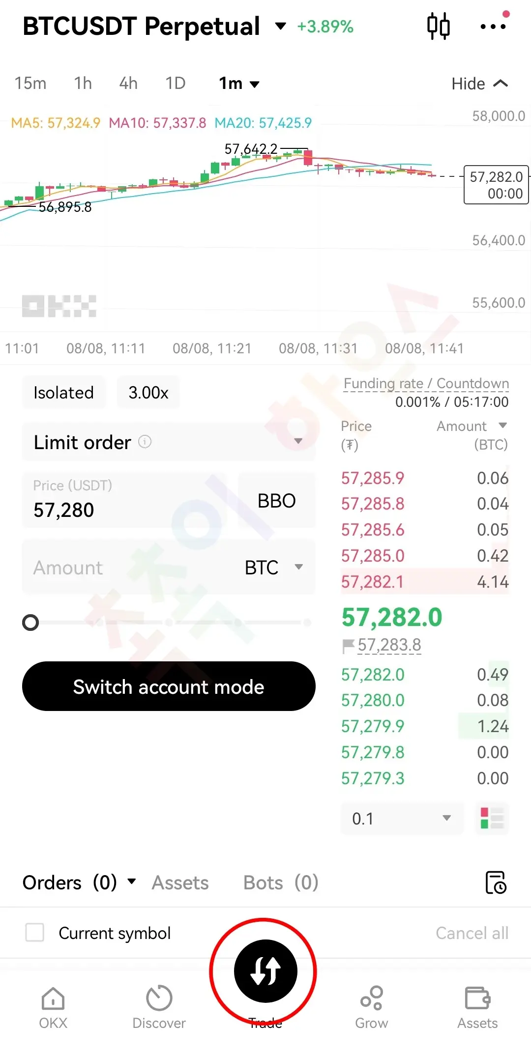 OKX 선물거래방법1