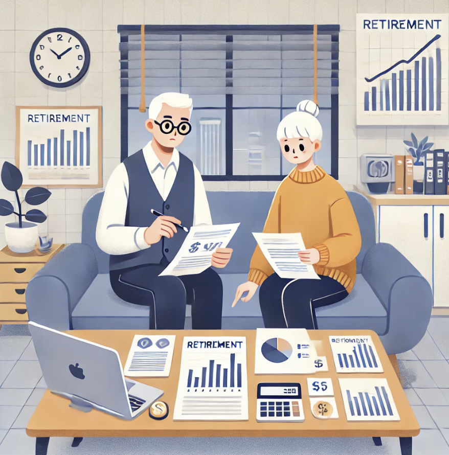 40~50대 한국 부부가 은퇴를 준비하는 모습