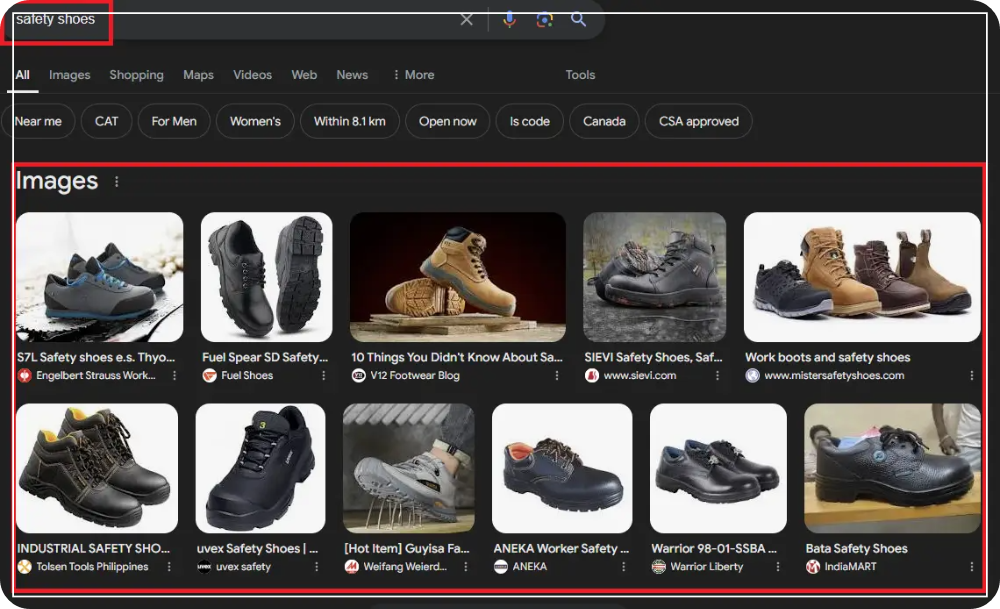 safety-shoes-(안전화)-구입-검색-이미지-캡처