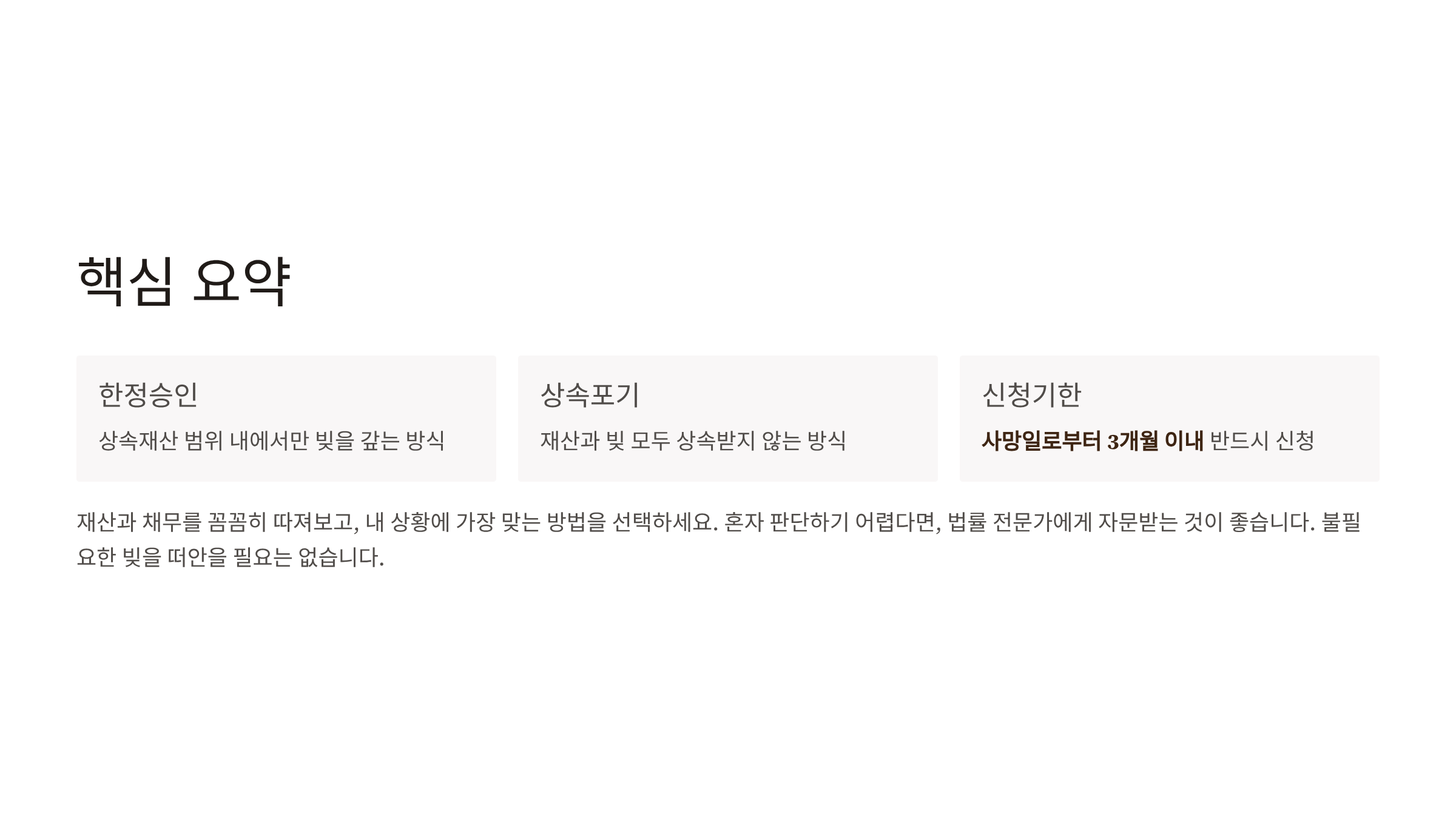 한정승인 이란 상속포기