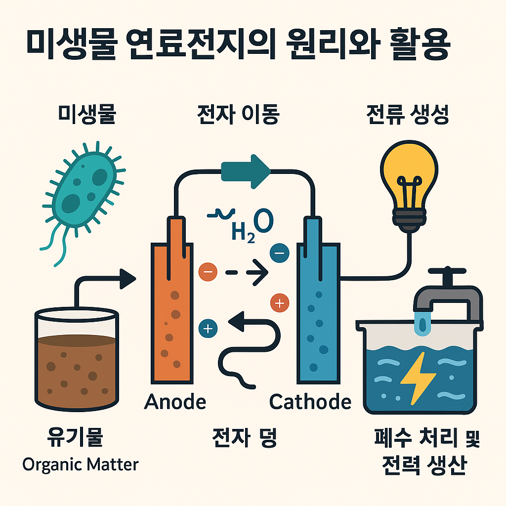 미생물 연료전지의 원리와 활용 관련 사진