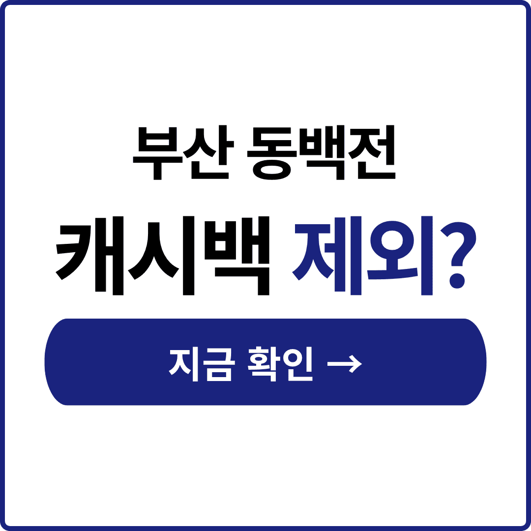 부산 동백전 캐시백
