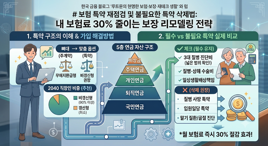 내 보험료 30% 줄이는 보장 리모델링 전략