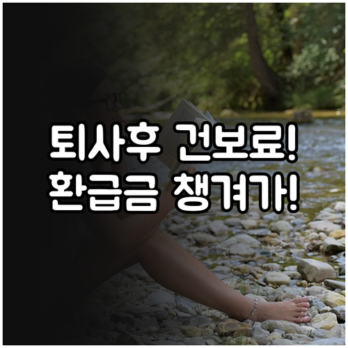직장 퇴사 후 건강보험료 정산 기준과..