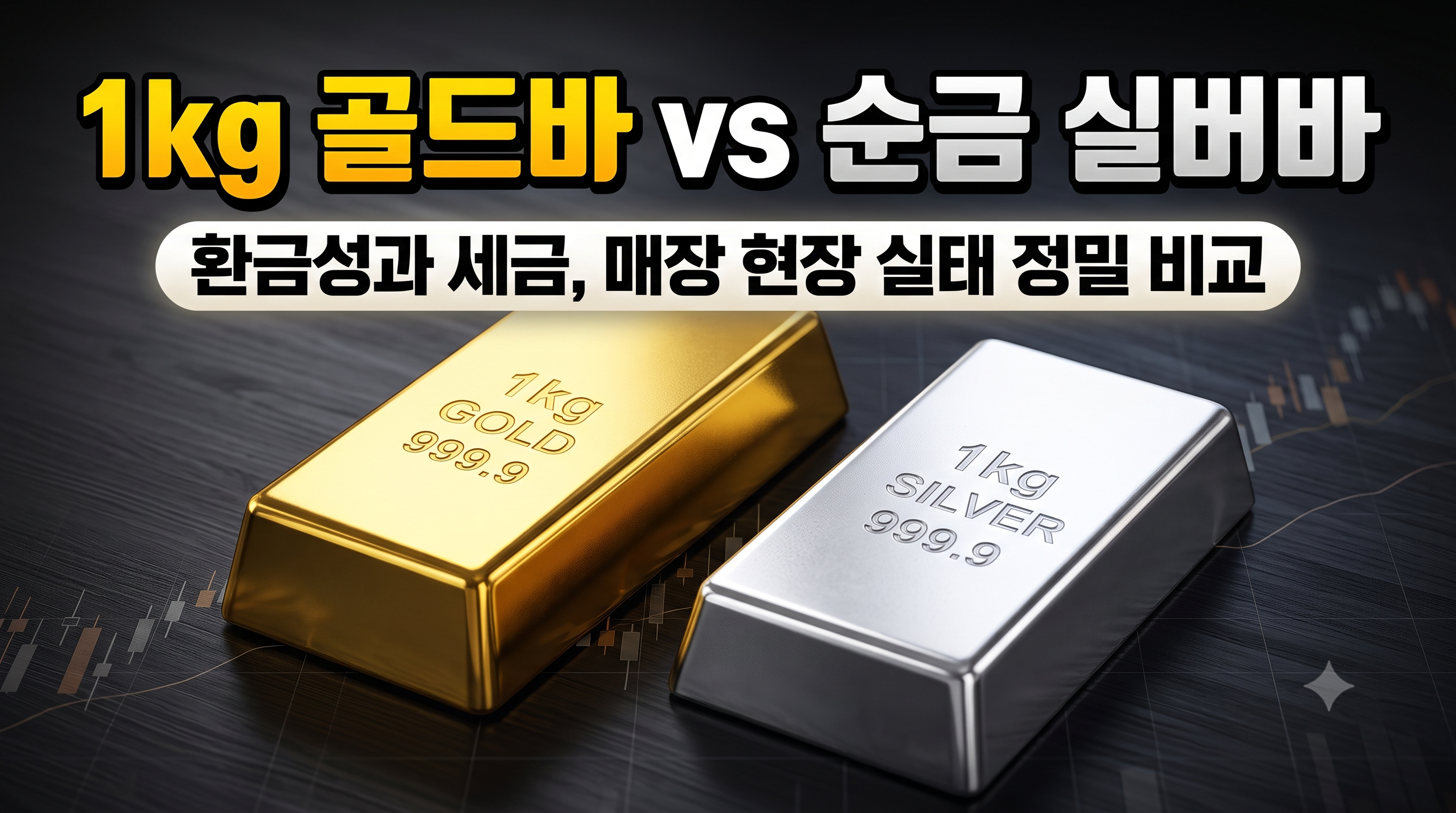 1kg 골드바 vs 순금 실버바: 환금성과 가성비 중심의 실물 자산 매수 가이드