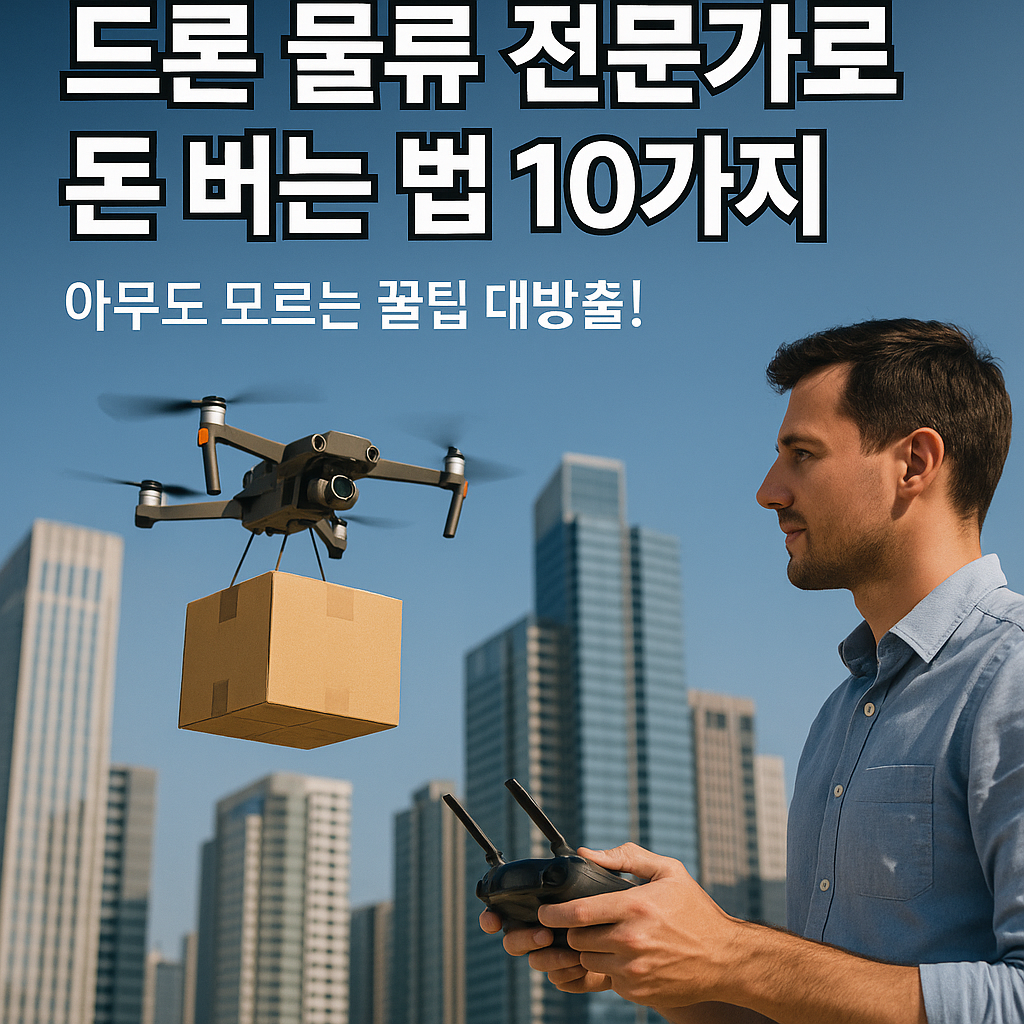 드론 물류 전문가로 돈 버는 법 10가지