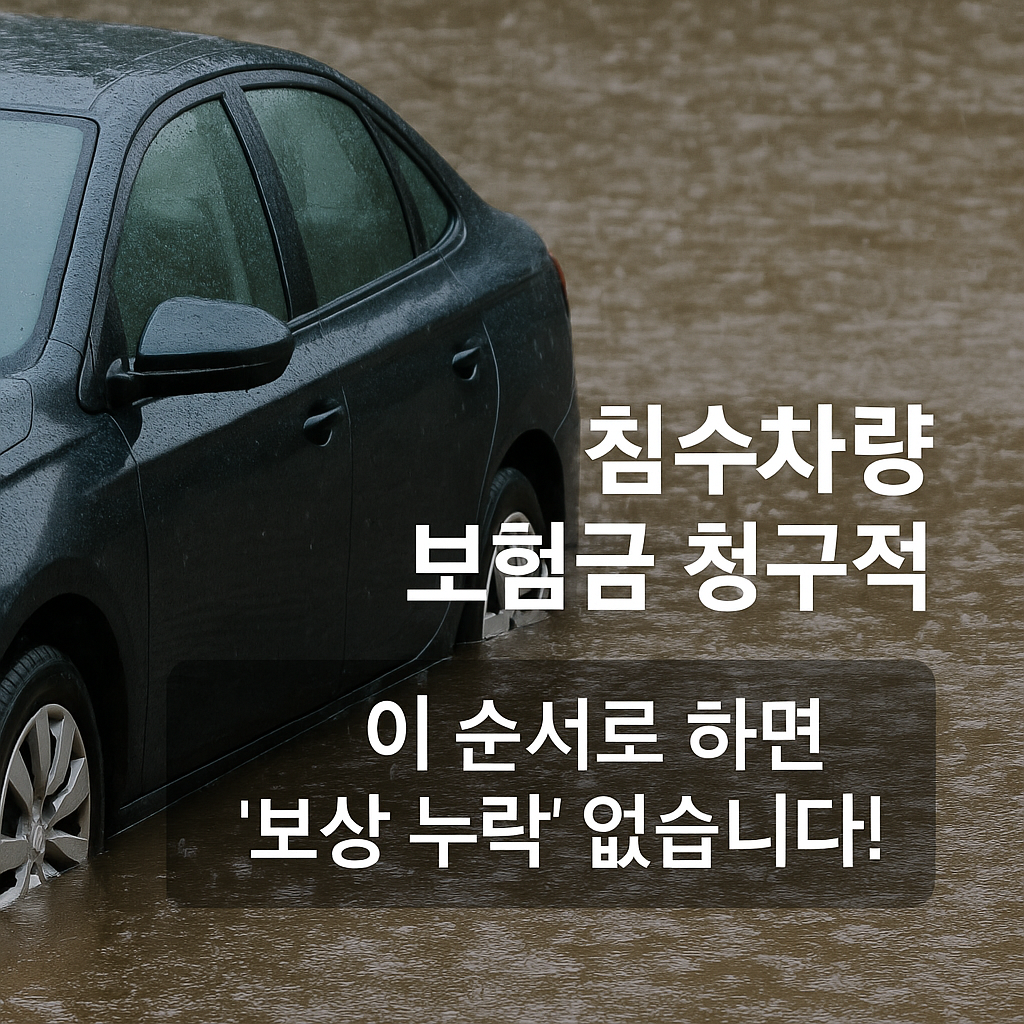 침수 차량 보험금 청구