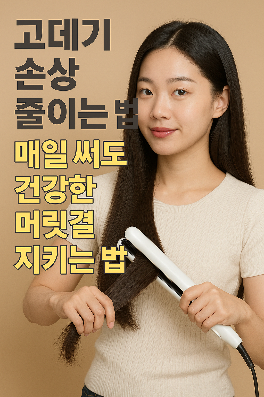 고데기 손상 줄이는 법