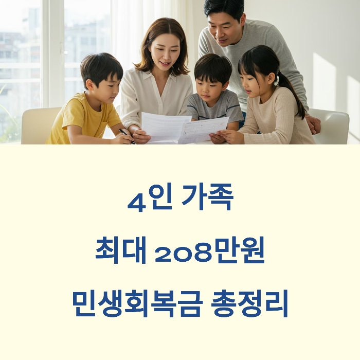 민생회복금 4인 기준