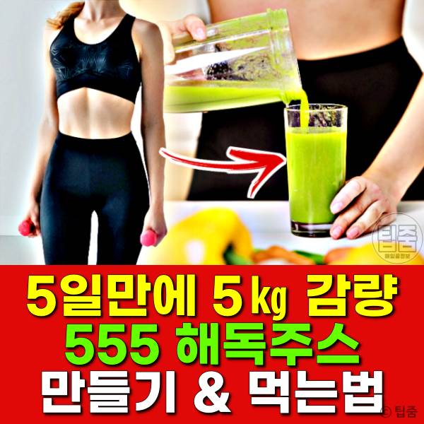 555 해독주스 만들기,해독주스 다이어트 효능 부작용 먹는법,팁줌