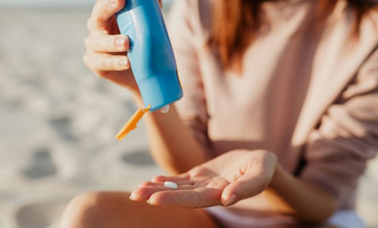 자외선 차단제 사진