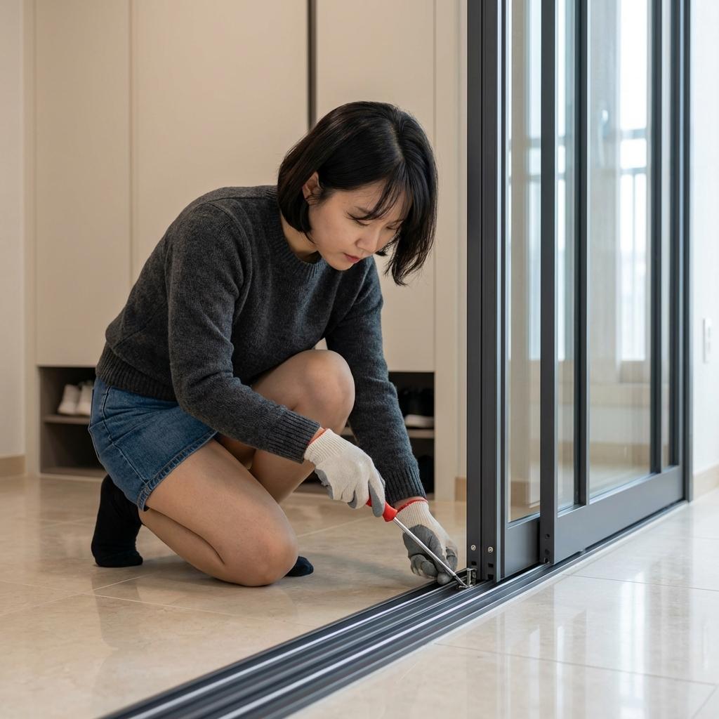 10년 된 중문 뻑뻑할 때 해결법