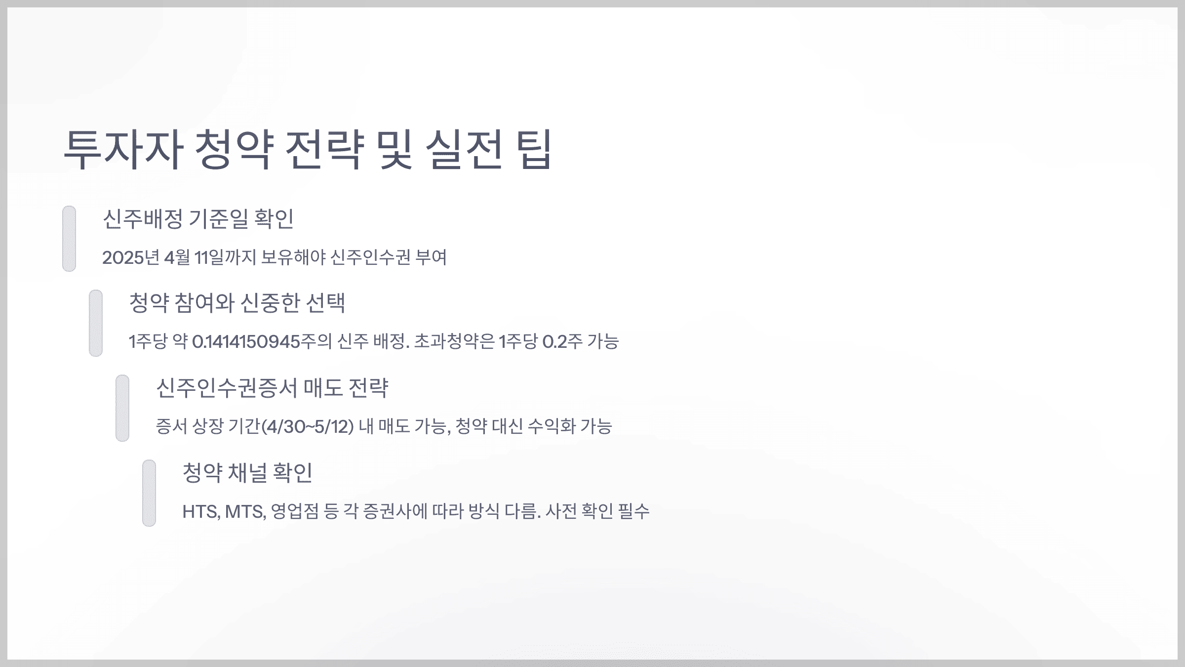 투자자 청약 전략 및 실전 팁