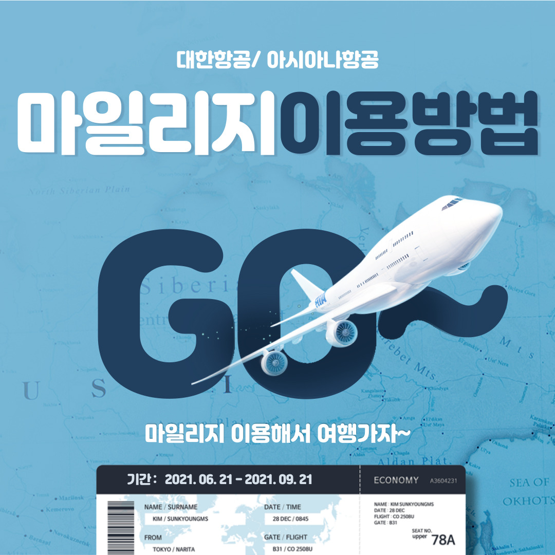 마일리지 항공권 이용방법