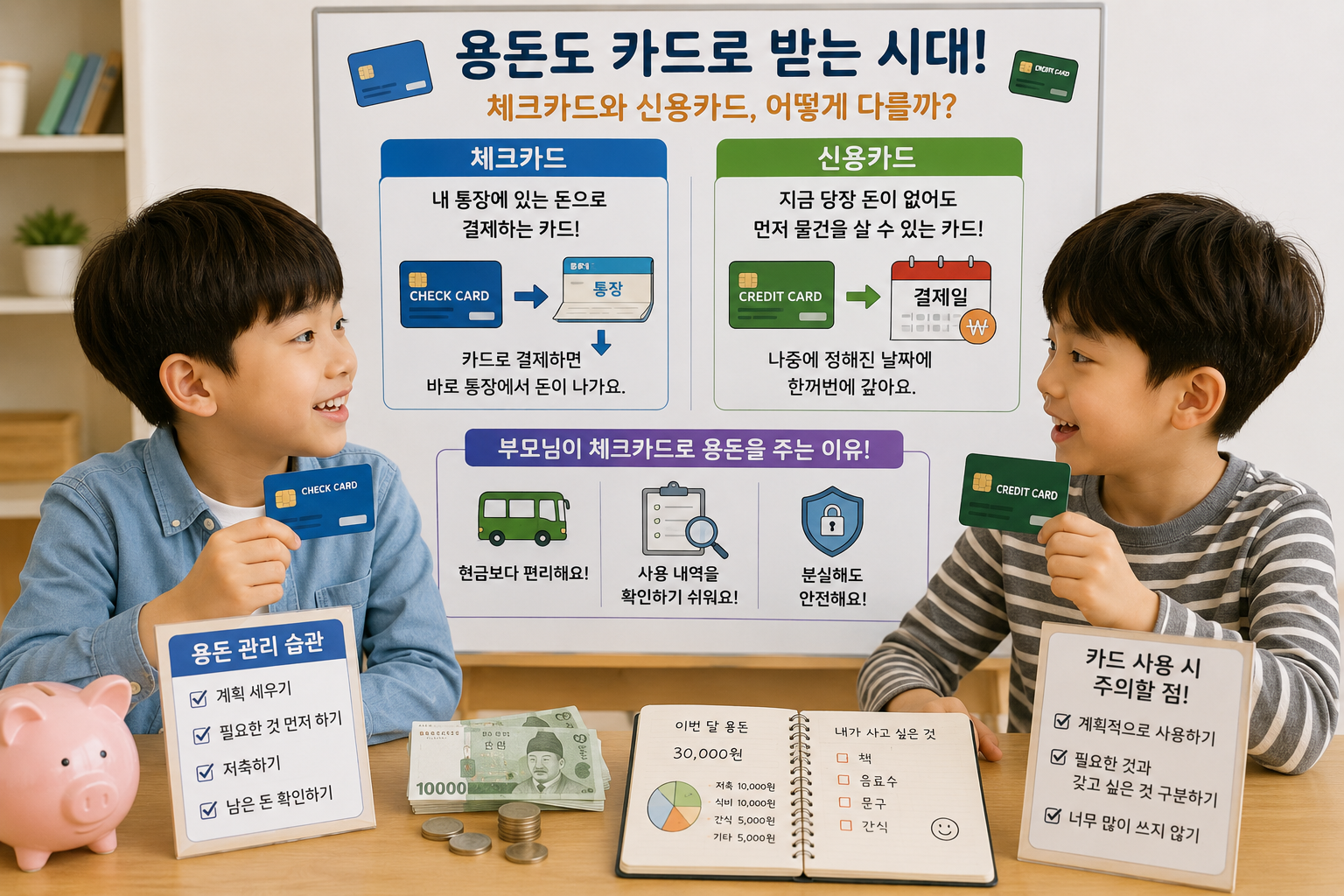 후후랑 경제이야기 - 체크카드랑 신용카드가 뭐가 달라?