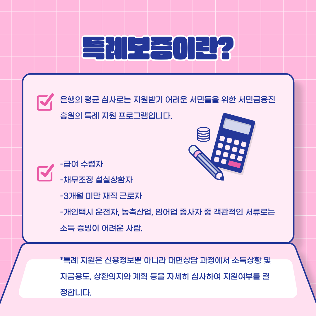 특례보증이란?