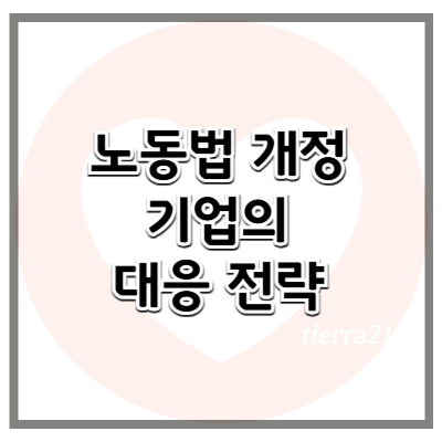 노동법 개정에 따른 기업의 대응 전략