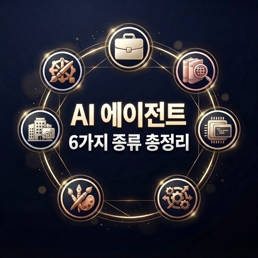 I 에이전트 6가지 종류를 표현한 썸네일