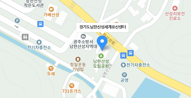 남한산성 지도 및 주차장