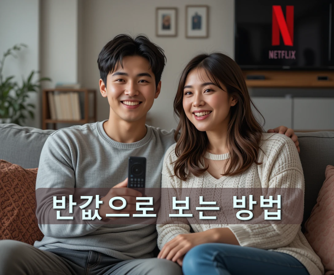 넷플릭스 요금제 저렴하게 이용하는 모습