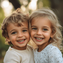 웃고 있는 아이들