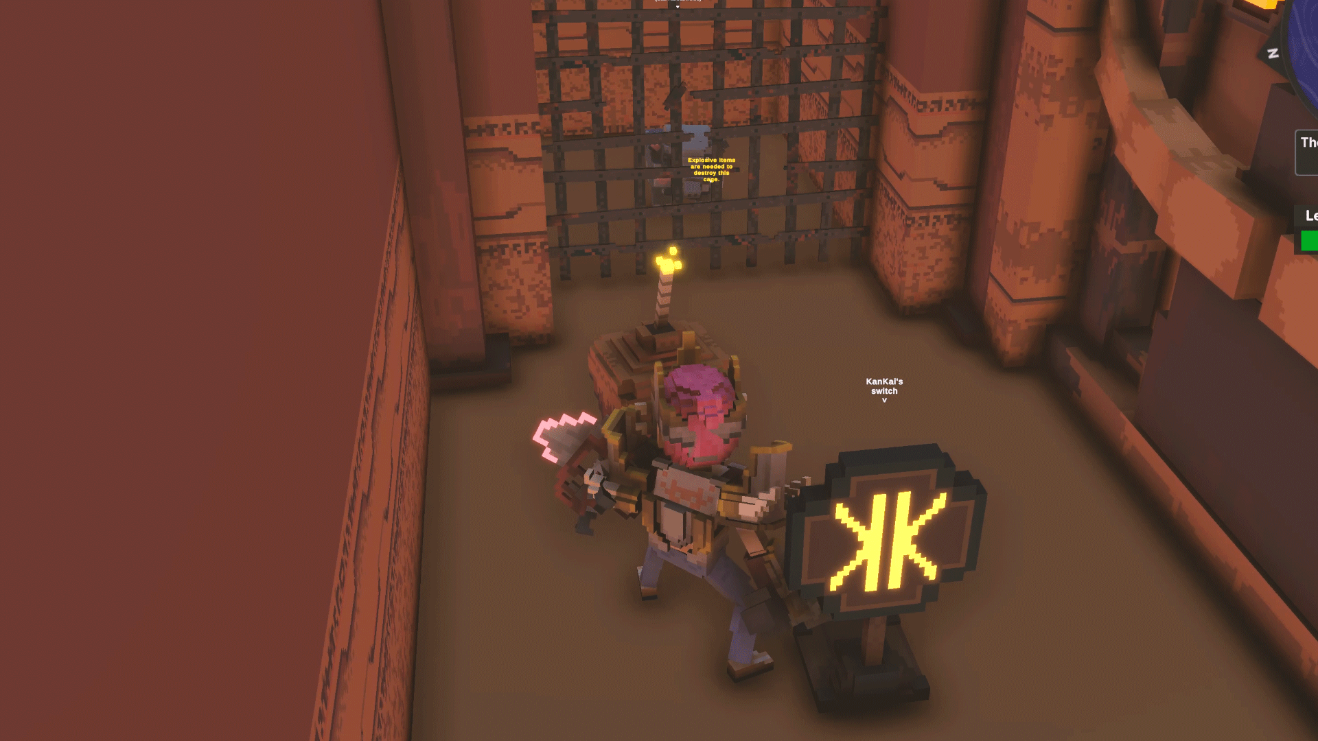 감옥에 갇힌 코끼리를 발견했다.