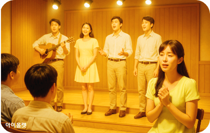 대학로 소극장에서 울려 퍼지는 노래
