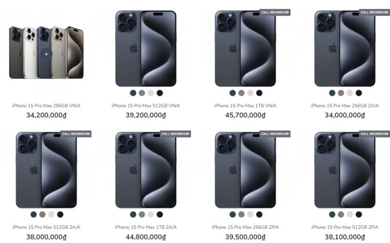 베트남 아이폰 15 시리즈 가격과 어디서 사야할지 알아보기
