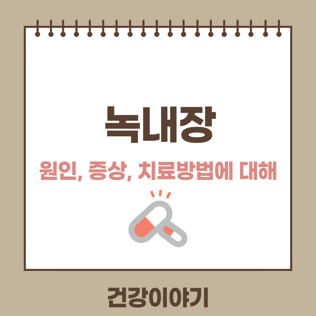 녹내장 원인 증상 치료방법